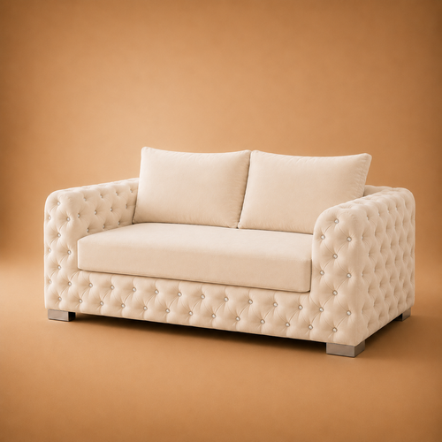 Ashton Chesterfield 2 Seater Sofa – Velvet Fabric