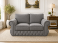 Rio Swan Chesterfield 2 Seater Sofa – Velvet Fabric