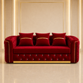 Ambassador Chesterfield 3 Seater Sofa – Velvet Fabric