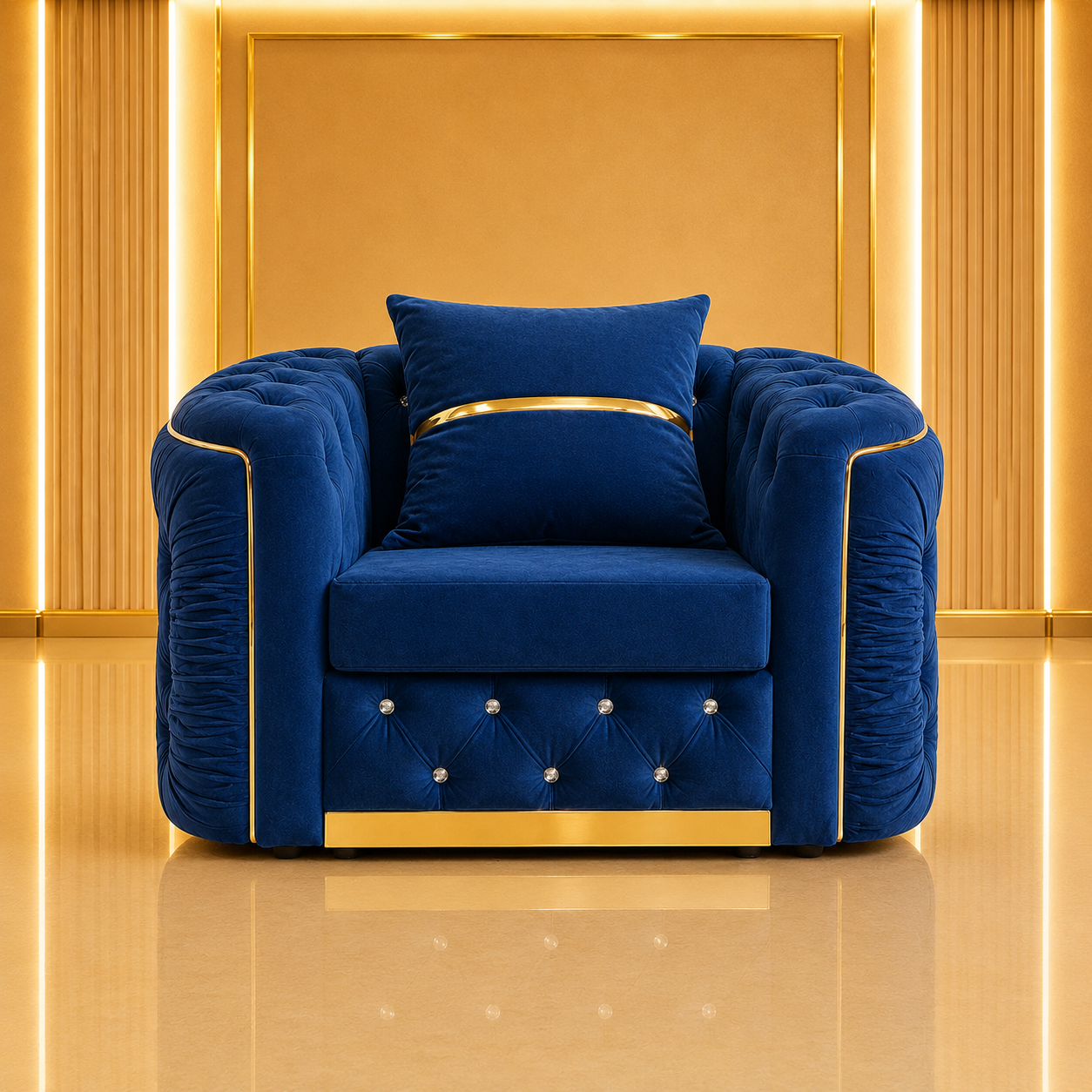 Ambassador Chesterfield 1 Seater Sofa