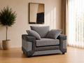 Denno Armchair – Modern Cord Fabric Accent Chair