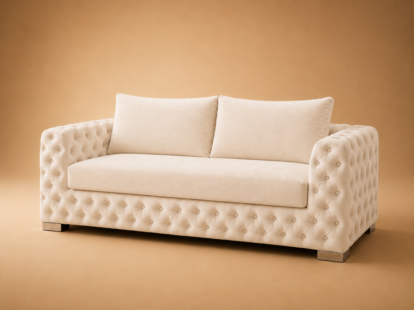 Ashton Chesterfield 3 Seater Sofa – Velvet Fabric