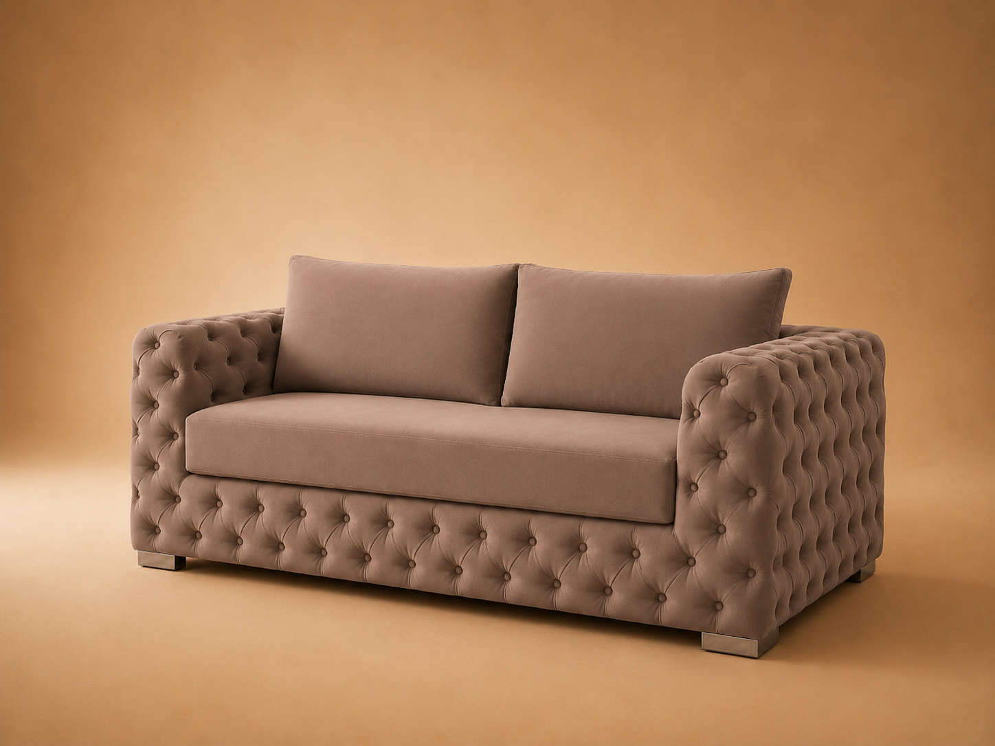 Ashton Chesterfield 3 Seater Sofa – Velvet Fabric