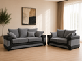 Denno Cord Fabric 3+2 Seater Sofa Set – Modern Living Room Suite