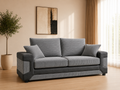 Denno Cord Fabric 3 Seater Sofa – Modern Large Sofa